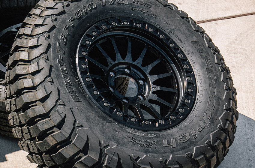 Wheel Mounted on a Rim getting ready to install on Toyota Truck